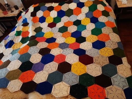 Coperta uncinetto lana - coperta,