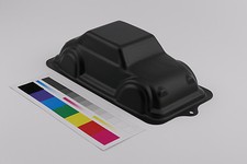 Vernice a Polvere Powder Coating Paint colore NERO effetto seta GOFFRATO 