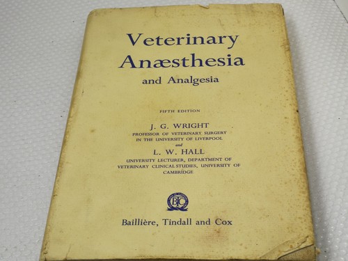Veterinary anaesthesia - anaesthesia, &