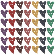  100 Pcs Bottoni Legno Forma
