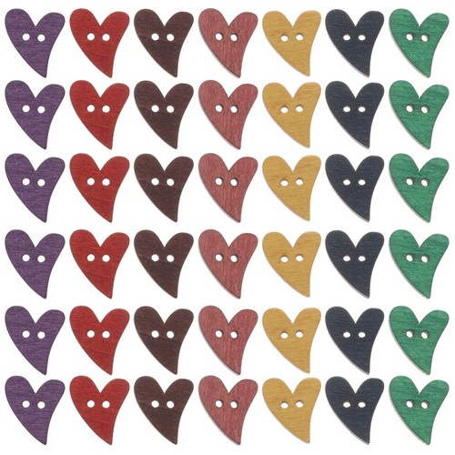 100 pcs bottoni legno forma - 100,