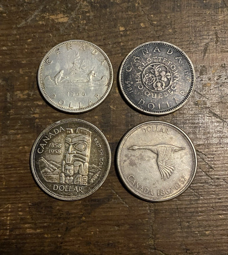 Dollari argento canadesi - d'argento,
