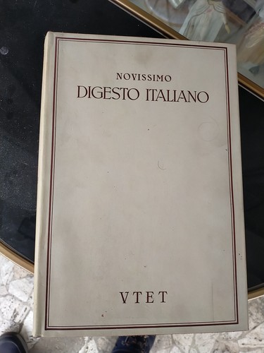 Novissimo digesto italiano - novissimo,