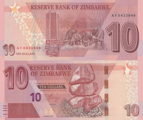 Banconota zimbabue dollari - zimbabue,