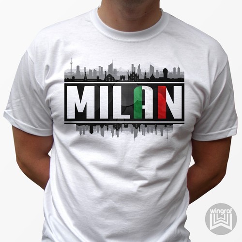 Shirt milano bandiera - milano,