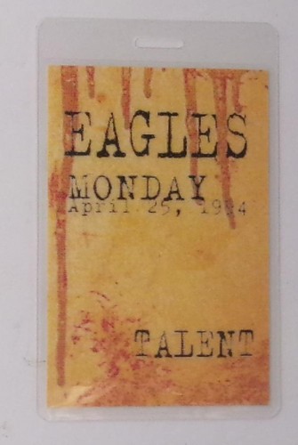 Pass backstage vintage - backstage, eagles