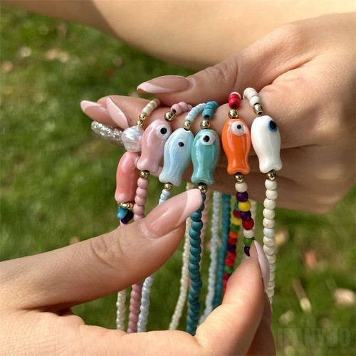 Collana con ciondolo pesce - , in