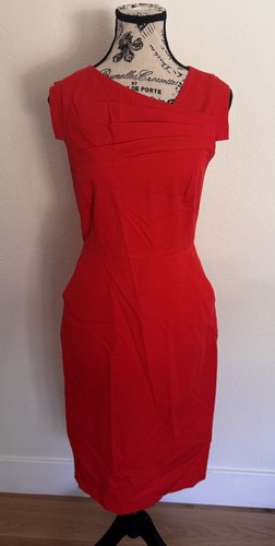 Crew coral red sheath - sheath, dress