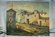 Pittura olio quadro s - ad, s.xx