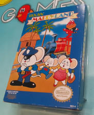 Mappy Land Nintendo Nes Completo con poster Come Nuovo Originale 100% NTSC/Usa