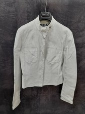 Richmond giubbotto jacket giubotto giubbino tg 46 donna woman pelle jeans bianco