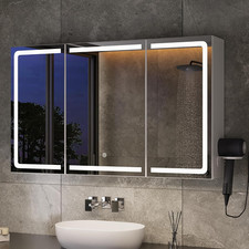 Armadietto Specchio Bagno LED
