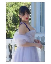 Abito Corto Donna Lilla Tulle 42 Bustier Compleanno Damigella Matrimonio Sposa 