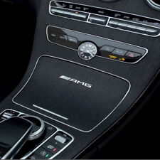 Adesivo Mercedes AMG emblema logo per console centrale cruscotto cromato