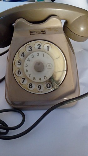 Telefono vintage grigio - vintage, a