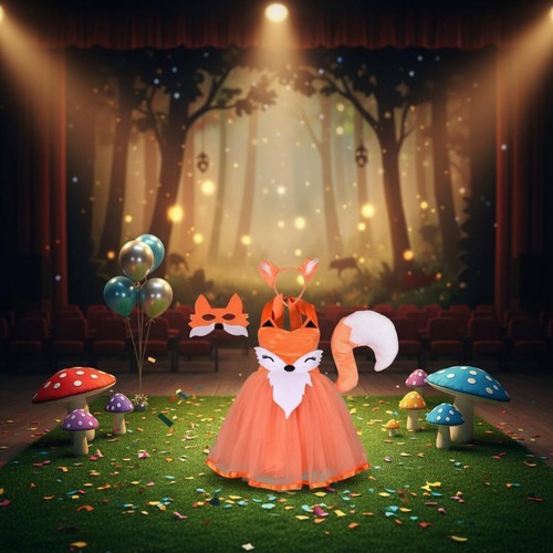 Costume volpe per bambina - da,