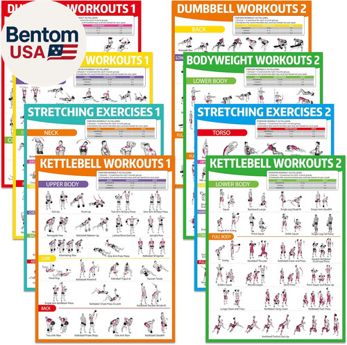 8pcs poster allenamento per - allenamento,