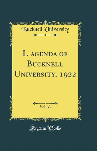 Agenda bucknell - l'agenda, of
