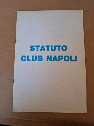 Calcio statuto club - club, napoli