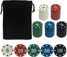 Set 100 fichas poker bolsa