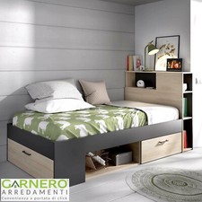Letto singolo 2 cassetti e