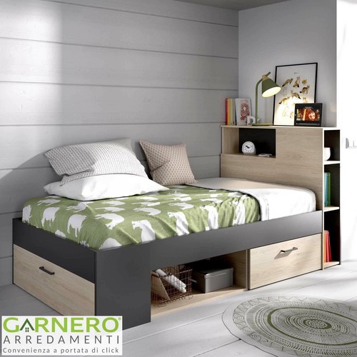 Letto singolo cassetti e - singolo, 2