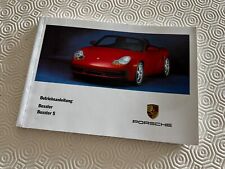 Porsche Boxster 986 manuale istruzioni in TEDESCO