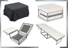 POUF LETTO NERO POUFF TRASFORMABILE IN LETTO PUF PUFF DIVANO LETTO SPESSORATO IT