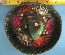 Vintage Mexican 6 inch velvet