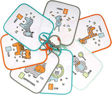 - Confezione Da 7 Bavaglini Impermeabili 73% Cotone - 27% Poliestere Fodera Vini