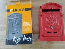 CASSETTA POSTALE PER POSTA MODELLO ARTISTICA  ROSSA Da ESTERNO