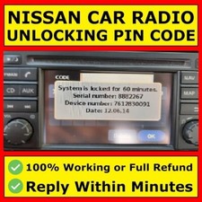 ✅ Nissan Codice Radio Codici Auto Micra Note Qashqai Almera Juke Connect | EXPRESS ✅