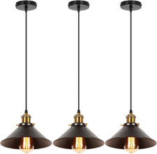 3 Pezzi Lampade a Sospensione
