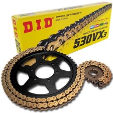 Kit catena DID acciaio 530VX3 G&B rivetto per Yamaha YZF-R7 750 OW02 RM01 anno 1999