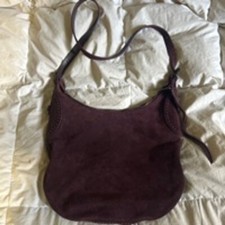 Borsa donna Rebecca Minkoff viola scamosciata hobo
