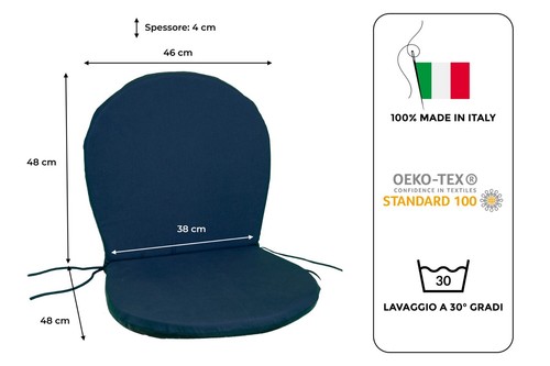 Cuscini per sedia emu ronda - cuscini,