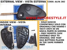 Cover chiave guscio 2 tasti -