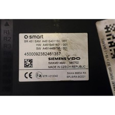 CENTRALINA FUSIBILI SMART FORTWO (07-10) A/C451 1.0 (62KW) COUPÉ 3P/B/999CC 2007