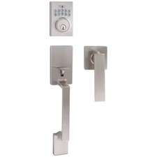 European Lugo Catenaccio Elettronico Acciaio Inox Satinato Manico Basso Profilo Set S