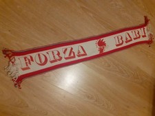 SCIARPA VINTAGE '80 BARI CALCIO. PANNO. BORDO TRICOLORE 