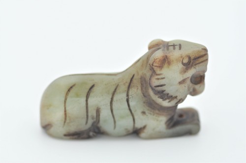 Antica scultura ciondolo tigre - scultura,