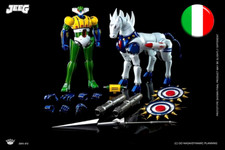 IN ITALIA ORA!!! KING ARTS DFS072 JEEG + PANZEROID  25cm DIE-CAST  RESTOCK Nuovo