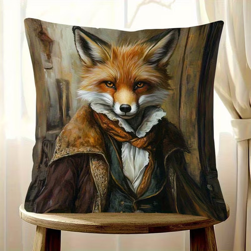 Copricuscino volpe gentleman - copricuscino,