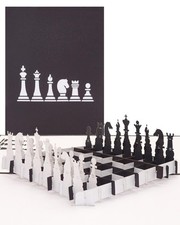 Biglietto pop-up scacchiera