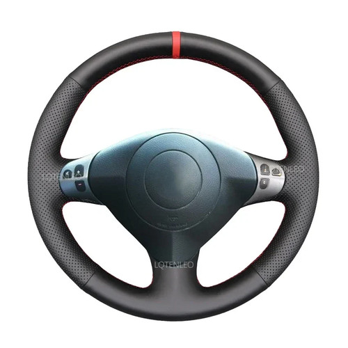 Coprivolante nero ecopelle per