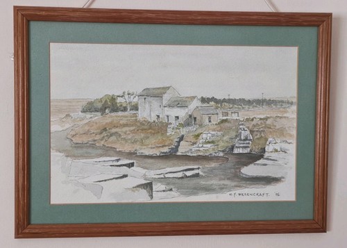 Quadro paesaggio acquerello