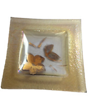 Vassoio in Vetro Fusione e Oro