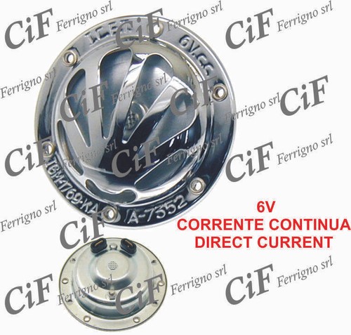 Clacson cromato vespa gs - cromato, c.c.