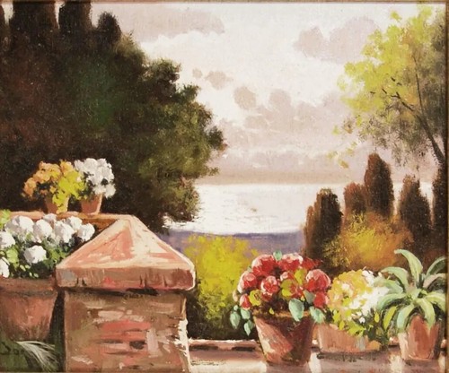 Dalla terrazza dipinto - terrazza,