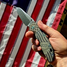 Hinderer XM18 3,5", Full Ti, Battle GRN, S45VN, Maxed-out con aggiornamenti OEM, Nuovo con scatola